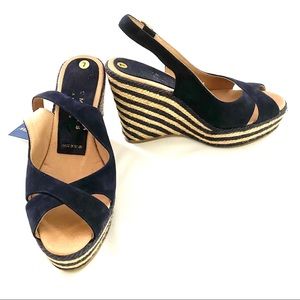 Palomitas Suede Wedge Heels